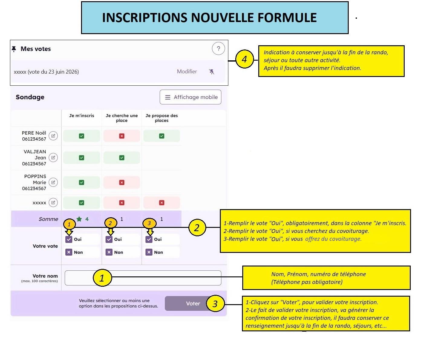 Inscriptions